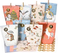 Einhorn Adventskalender Zum BefüLlen 24 PapiertüTen Kraftpapier FüR Kinder