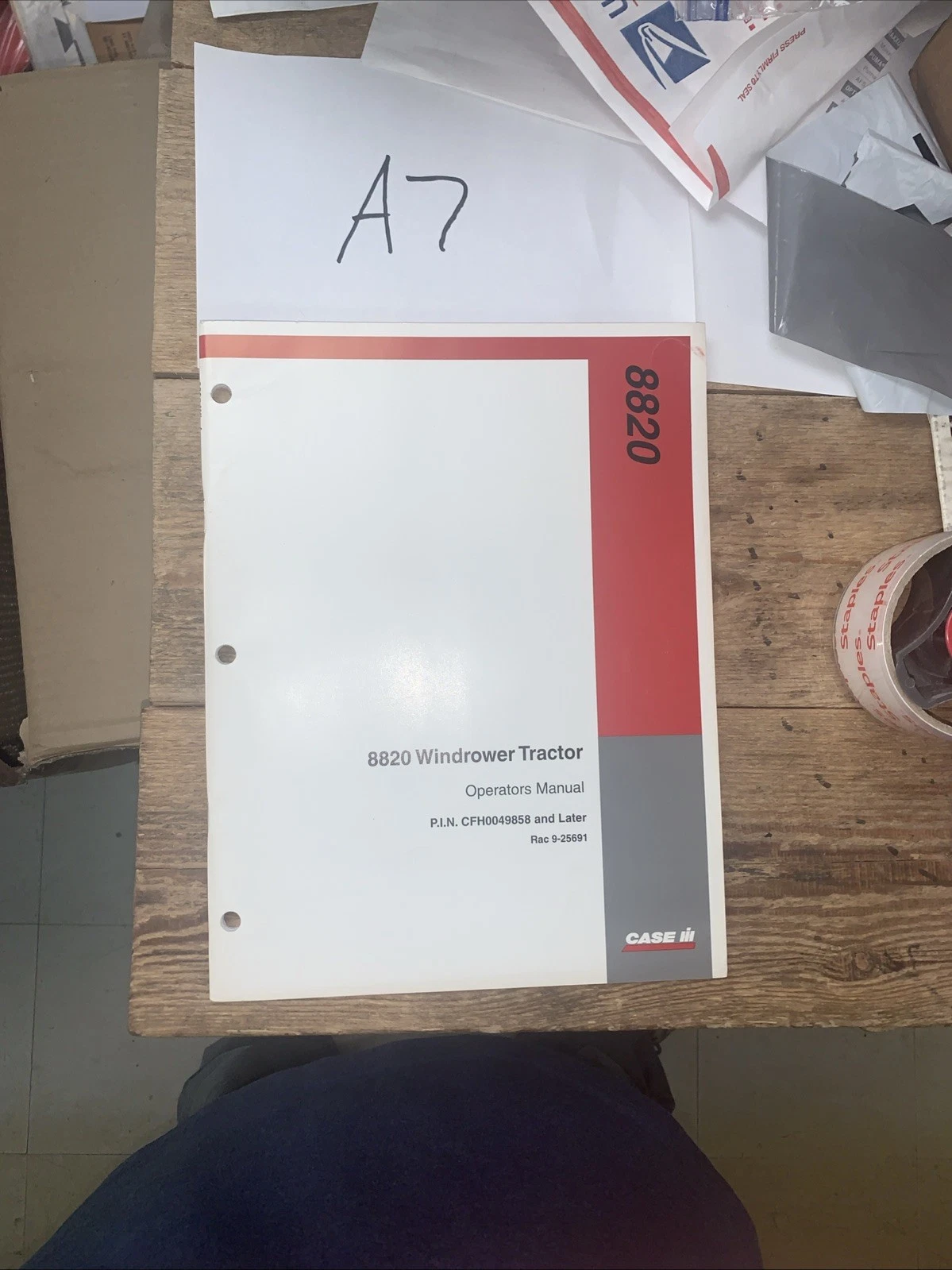 CASE IH 8820 Windrower Owners Operators Instruction Manual OEM NOS