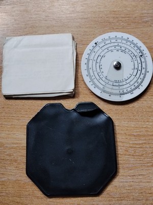 Vintage ''Mathematics For The Space Age'' Circular Slide Rule Calculator Hong Kong