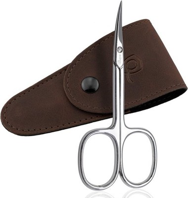 Solingen Curved Cuticle Scissors   Precision German Steel for Brown 