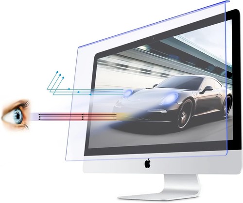 Blue Light Blocking Screen Protector for 23"-24" PC Monitor Anti-UV Eye Protecti