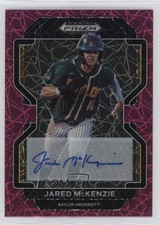 2022 Panini Prizm Draft Picks Neon Pink Velocity Jared McKenzie Auto 0nr3