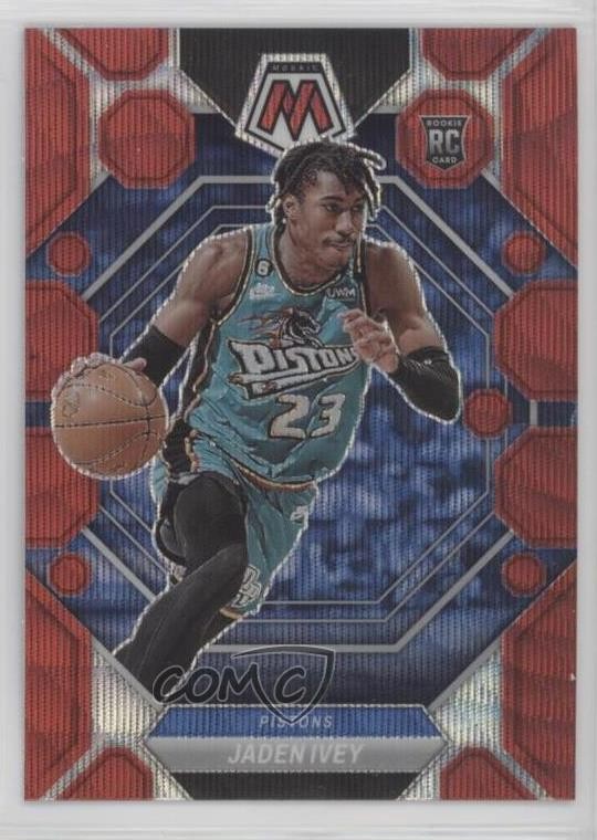 2022-23 Panini Mosaic Rookies Red Wave Prizm Jaden Ivey #216 Rookie RC 1p66