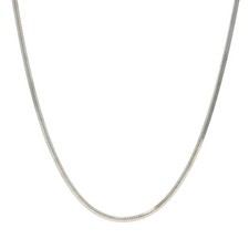 Sterling Silver Diamond Cut Snake Chain Necklace 24" 925