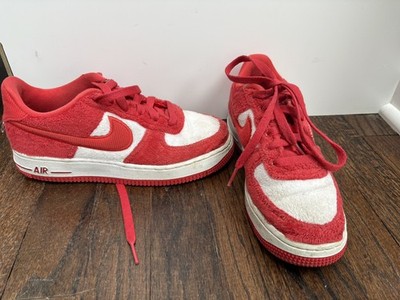 Nike Air Force 1 Valentines Day Red velvet -size 4 men woman youth boys girls .