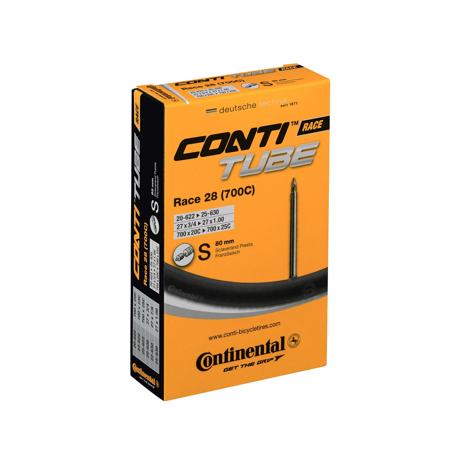 Continental Race Tube Presta 80   700X20-25C