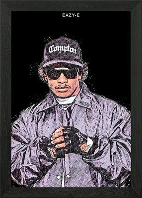 Eazy E Framed Wall Art Poster Canvas Print Picture