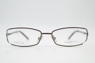 Vintage Brille GUCCI GG 2790 Bronze Silber Oval Brillengestell eyeglasses
