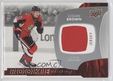 2017-18 Upper Deck Rookie Materials Logan Brown #RM-LB 03rx