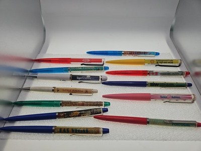 14 Vintage Floating Floaty Ink Pens Lot 
