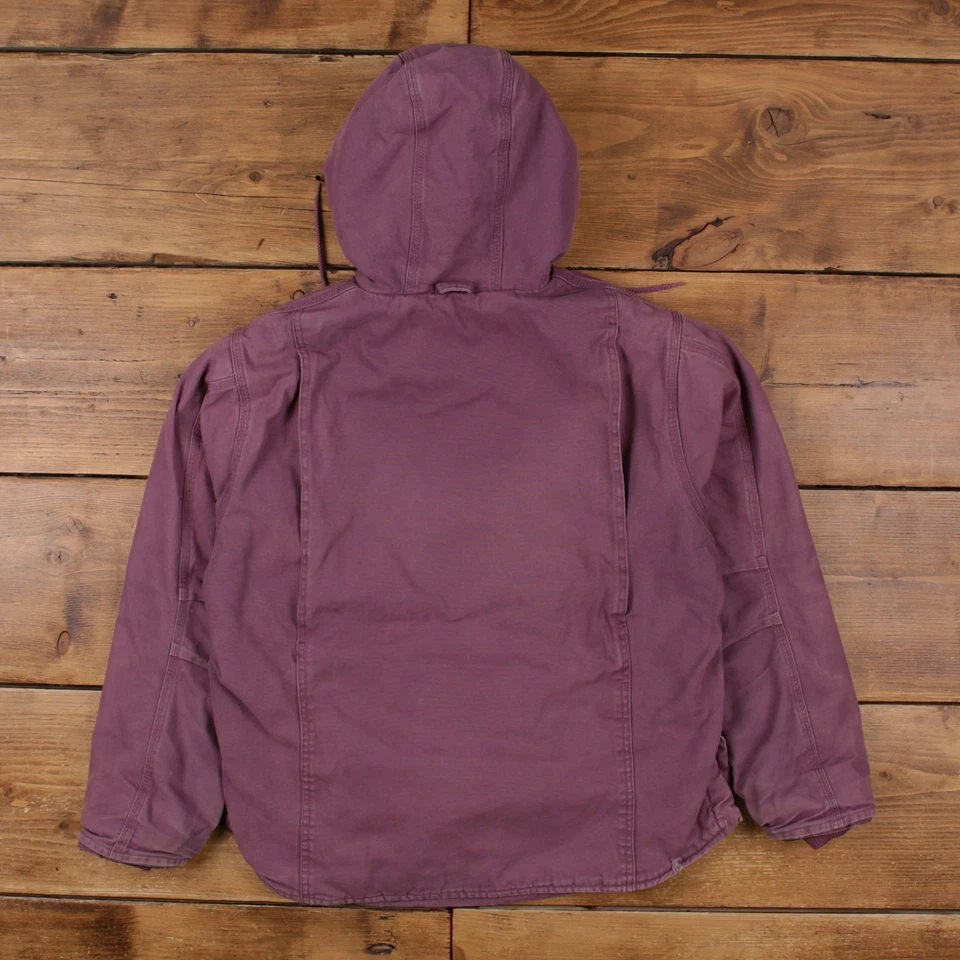 Chaqueta de trabajo Schmidt vintage M Active Sherpa forrada púrpura para mujer Foto 2 de 4