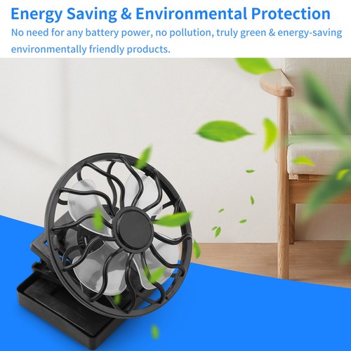 Mini Portable Solar Powered Fan Stroller Mountable Wide Brim Hat Stroller Fan - Picture 7 of 12