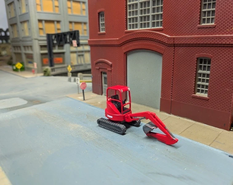 1/87 HO Scale Custom Built Kubota Mini Excavator. 3D Printed Resin Model - Image 3 of 4