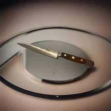 Zubereitungsmesser mittel X765/21 von GÜDE, Serie Alpha Olive, 21 cm Klinge