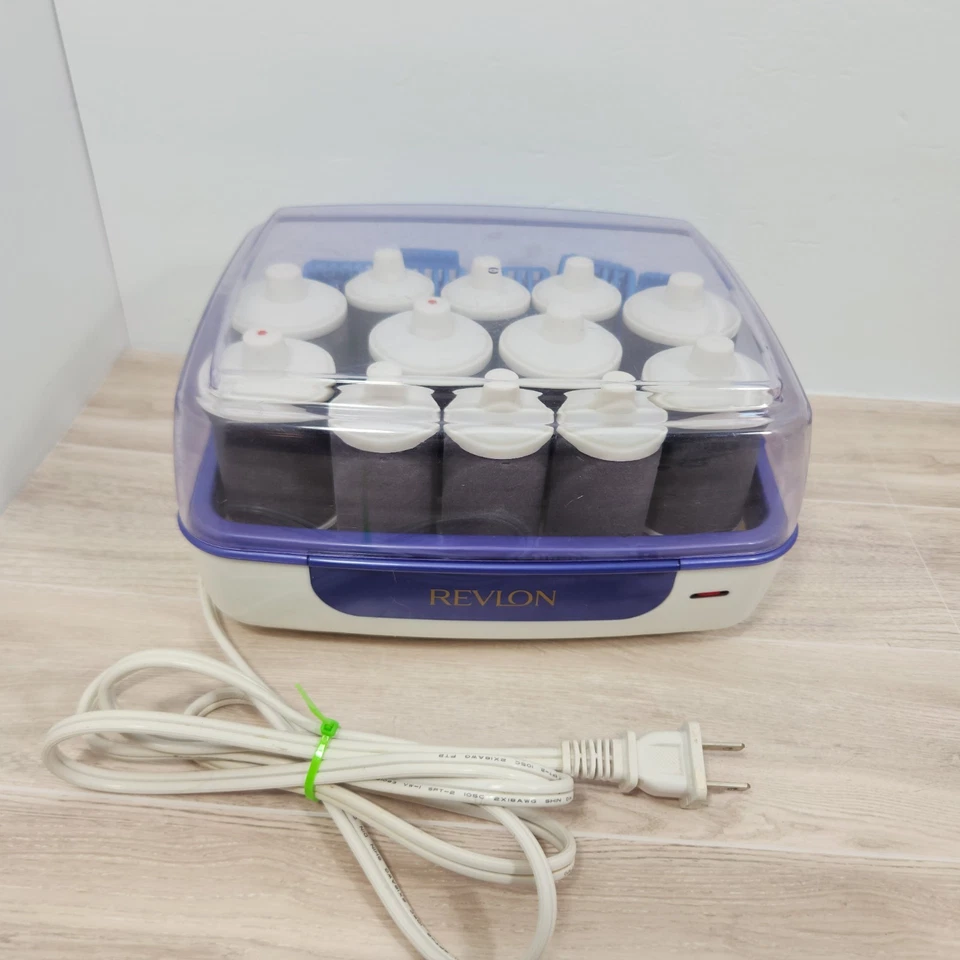 Juego de rizadores Revlon RV-258 12 rodillos calientes flocados Cool Touch con clips rizadores Foto 2 de 4