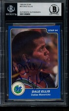 1983-84 Star #53 Dale Ellis SP XRC BAS BGS Auto 