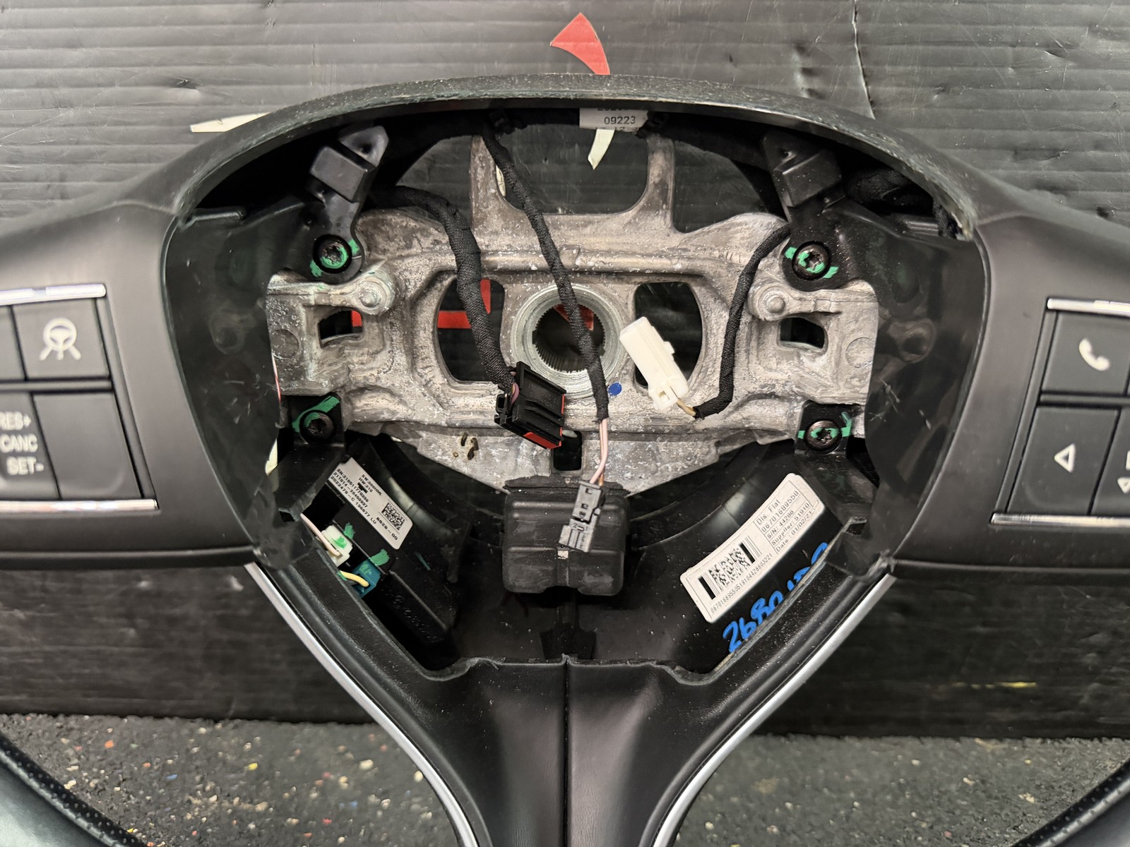2021 MASERATI GHIBLI BLACK LEATHER WRAPPED STEERING WHEEL