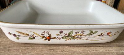 M & S Harvest Ofen zu Tisch Schale 27 cm x 23 cm Vintage St Michael Made in UK