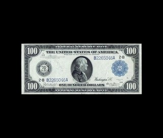 ELUSIVE 1914 $100 FEDERAL RESERVE BENJAMIN STUNNING ALMOST UNCIRCULATED