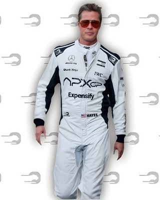 F1 Movie White Racing Coveralls APXGP - Brad Pitt Race Suit