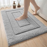 Badematte Mikrofaser Rutschfest SaugfäHig Weich Badezimmer Teppich 40 X 60 Cm