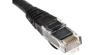 Kabel Kategorii 6, Czarny, Wtyk Rj45/MęSki Rj45Dł.: 10M, Mat. Koszulki: Lszh RS