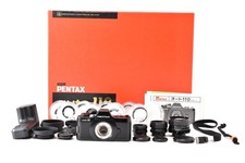 Box N MINT Pentax Auto 110 SLR Film Camera18mm 24mm 50mm Lens Winder JAPAN D054