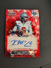 Kyle McCord Red Sapphire Selections Auto /5 2023 Bowman Chrome U University