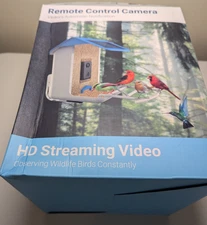 Smart Bird Feeder w/ HD Camera Bird Recognition, Solar Panel, 64G card- NEW!!