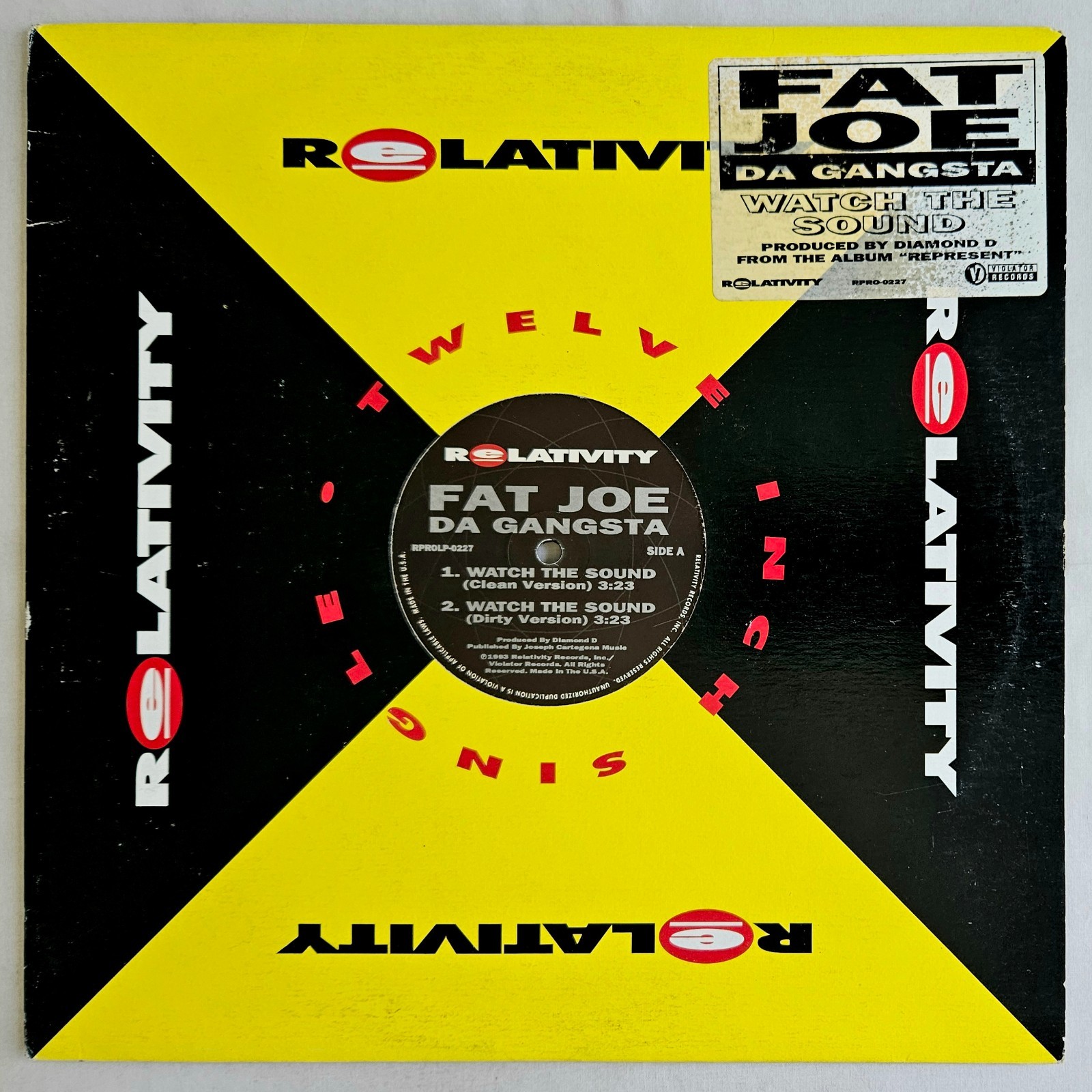 - - - DIAMOND FAT SOUND D RELATIVITY PUBA OG THE - 1993 JOE PROMO WATCH - GRAND - vintagewatches.pk