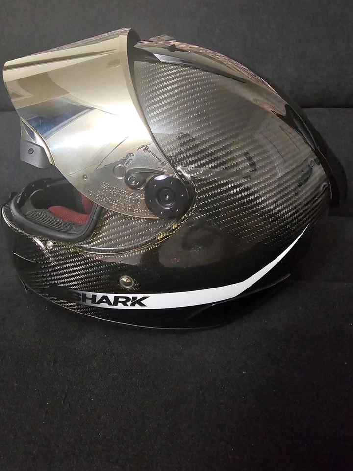 Casco de piel de carbono Shark Race R Pro Foto 2 de 4