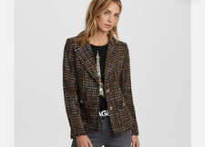 Karl Lagerfeld Paris Blazer Tweed Jacket Size 12