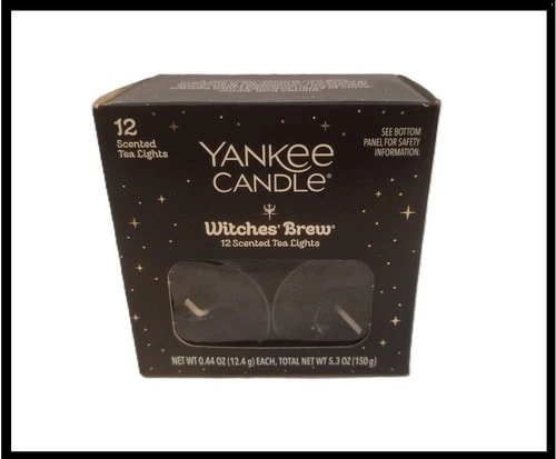 Yankee Candle Witches Brew 12 Pack Scented Tea Light Candle -NIB - product listing photo