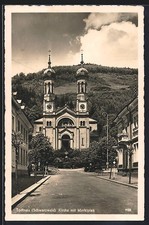 Ansichtskarte Todtnau /Schwarzwald, Kirche mit Marktplatz 