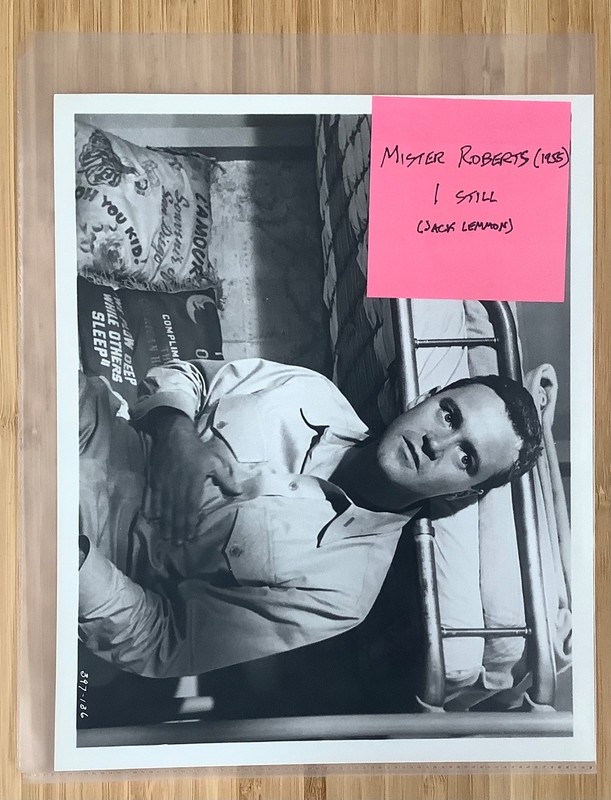 1 Mister Roberts (1955) original movie still Jack Lemmon as Pulver later release