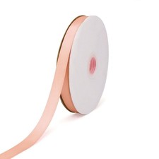Double Face Champagne Pink Satin Ribbon Satin 1/2 Inch X Continuous 50 Metres Po