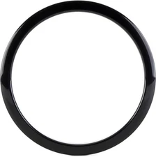 Bass Drum O's Port Hole Ring - 6-inch - Black (2-pack) Bundle