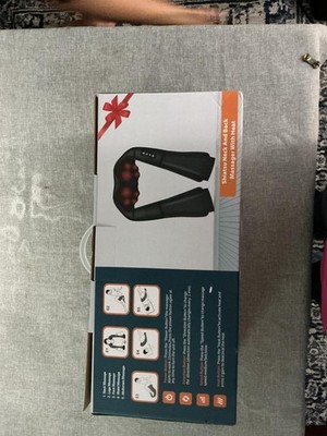 Shiatsu Neck Back Massager with Heat Electric Deep Tissue Pillow Shoulder Leg