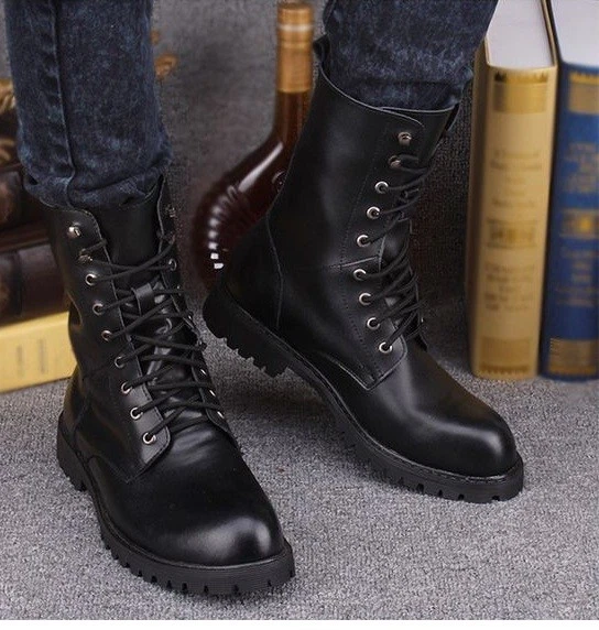 New Handmade Men Military Style Boots Men Combat Boots Men Military Boots