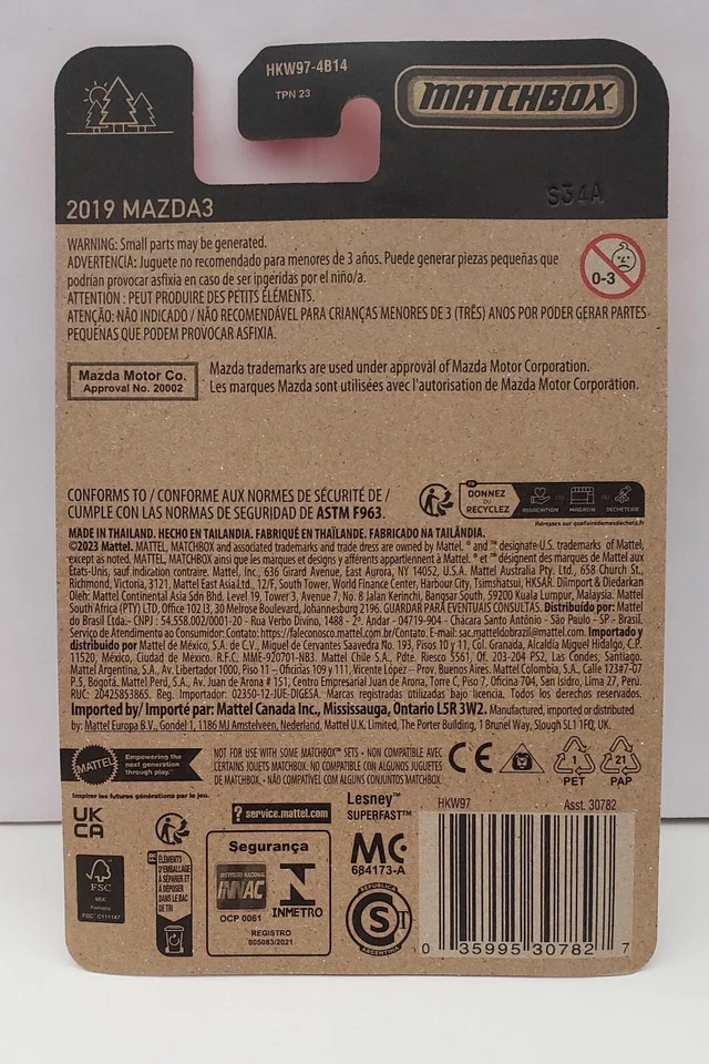 Matchbox 2019 Mazda 3          MBX Highway - Image 2 of 4