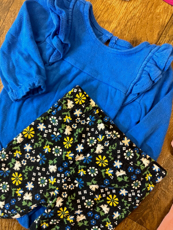 Carters Baby Girl 3 Months Lot Clothes Outfit Bodysuits Pants Long