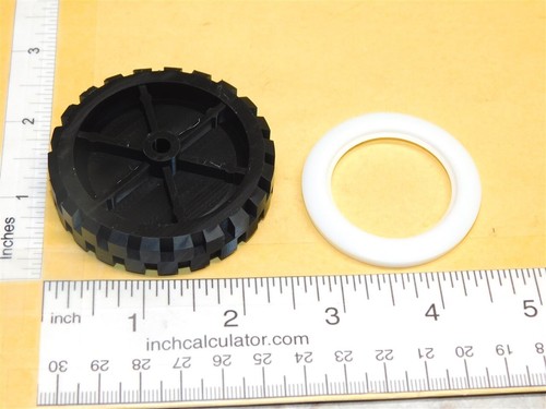 Ruota di ricambio in plastica stampata 3D Structo e parte giocattolo Whitewall STP-033-1 - Foto 3 di 7