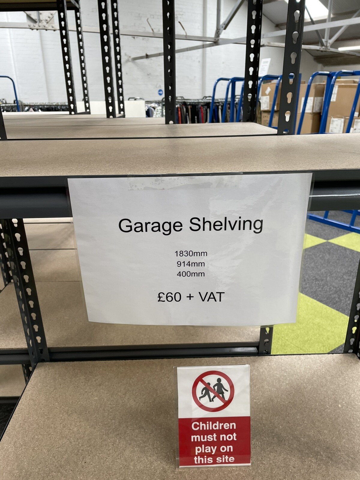 used garage shelving racking eBay