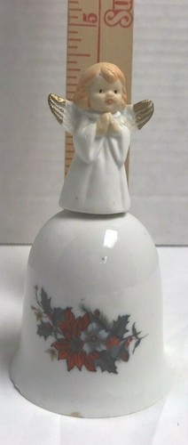 Campana de ángel de cerámica vintage - Imagen 2 de 9