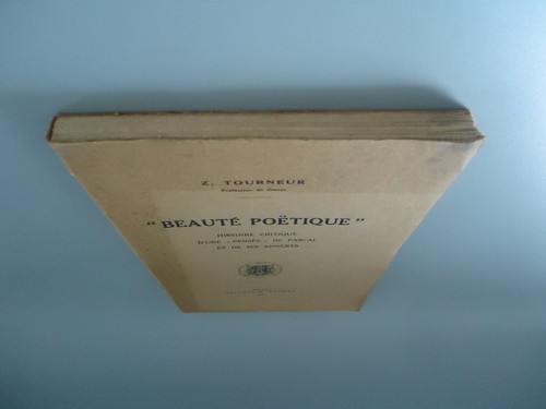 "Beauté poëtique" - Histoire critique d'une "Pensée" de Pascal - Tourneur - 1933 - Picture 6 of 16