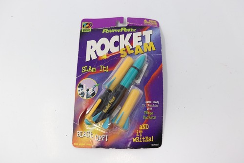 Vintage PowerPenz Yes Gear Rare Rocket Slam Sealed 1996 Teal Yellow