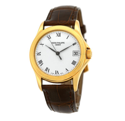 PATEK PHILIPPE 18K Yellow Gold 37mm Calatrava 5117 Box Warranty MINTY