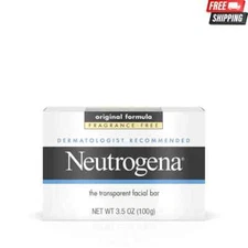 Neutrogena Original Fragrance-Free Facial Cleansing Bar with Glycerin 3.5 Oz