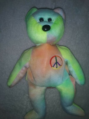 1996 Ty Beanie Baby Peace Bear No tag, original 8421040537|