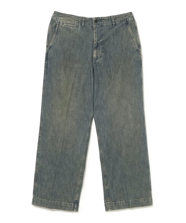 パンツ BEAMS PLUS MIL Trousers Denim Double Dye ASK availability First) BEAMS PLUS MIL Trousers Denim Double Dye